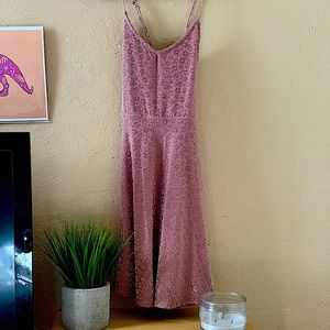 Spaghetti strap velvet skater dress